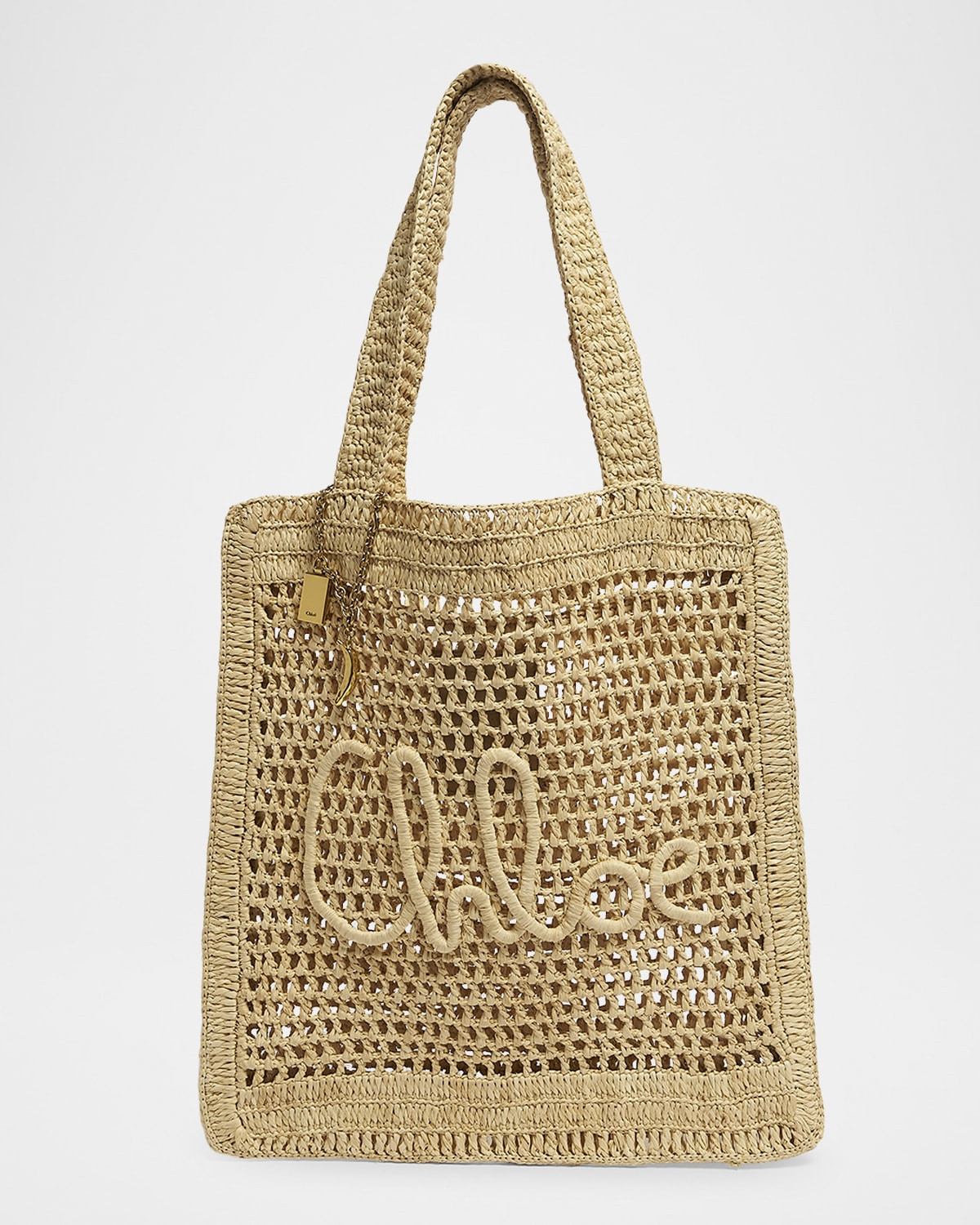 Summer Banana Tote Bag in Crochet Fabric | Neiman Marcus