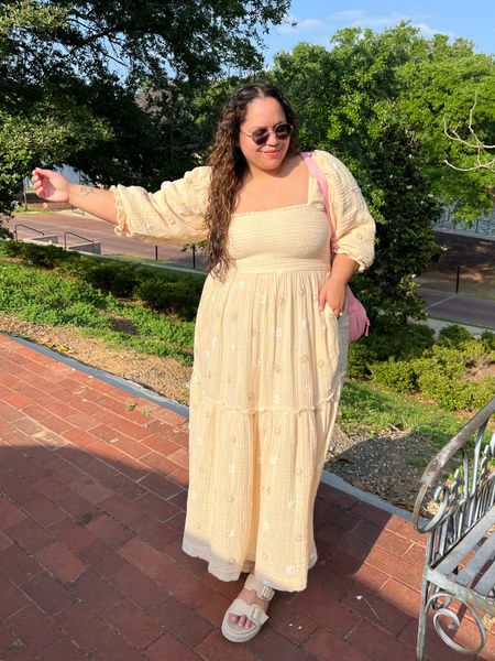 Free People Maxi Dress 
wearing the size M (really oversized) 

#LTKmidsize #LTKstyletip #LTKplussize