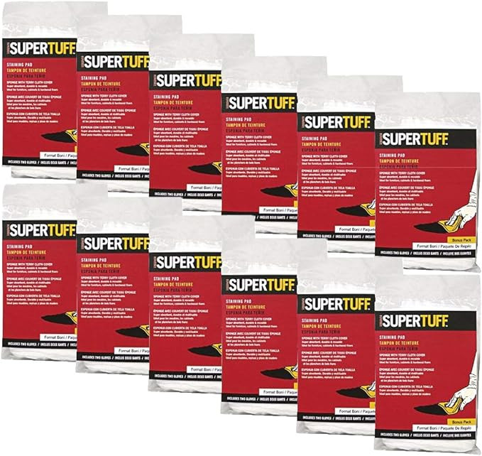 Trimaco 10101 Super Tuff Staining Pad with Free Gloves - Pack of 12 | Amazon (US)