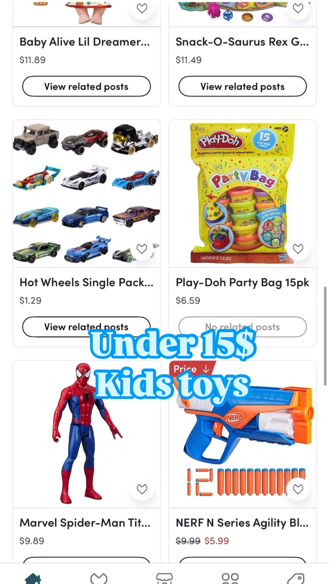 Under 15$ gifts for kids 

#LTKKids #LTKSaleAlert #LTKGiftGuide