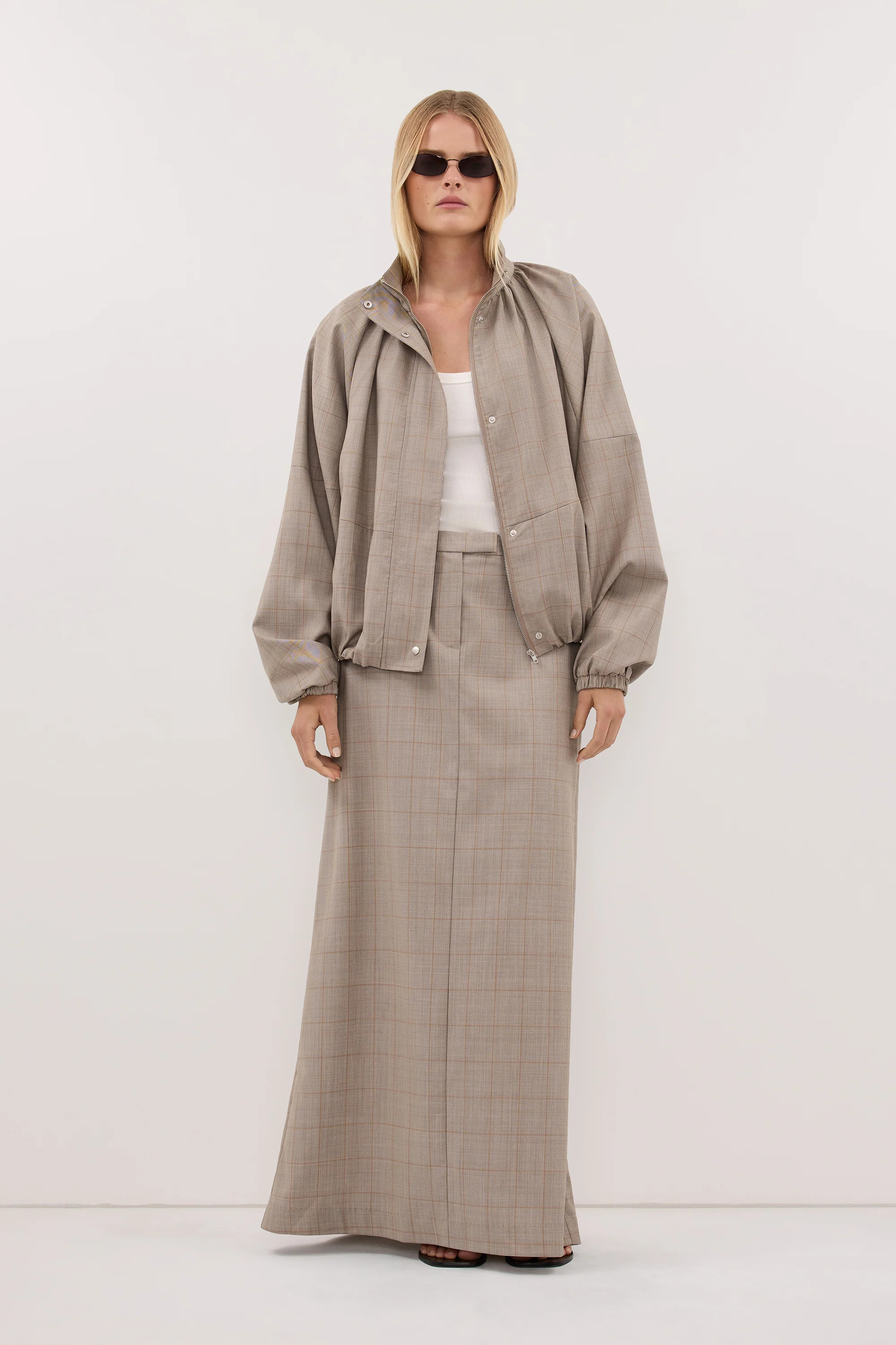 KALILA ASH A-LINE MAXI SKIRT | DISSH