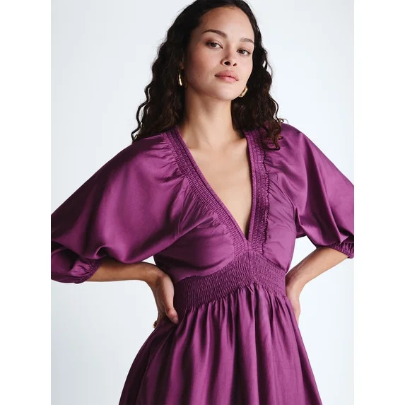 Scoop Women's and Women's Plus Mini Raglan Dress, Sizes XS-4X | Walmart (US)