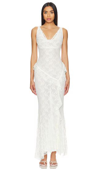 x Bridget Camille Gown in Ivory | Revolve Clothing (Global)