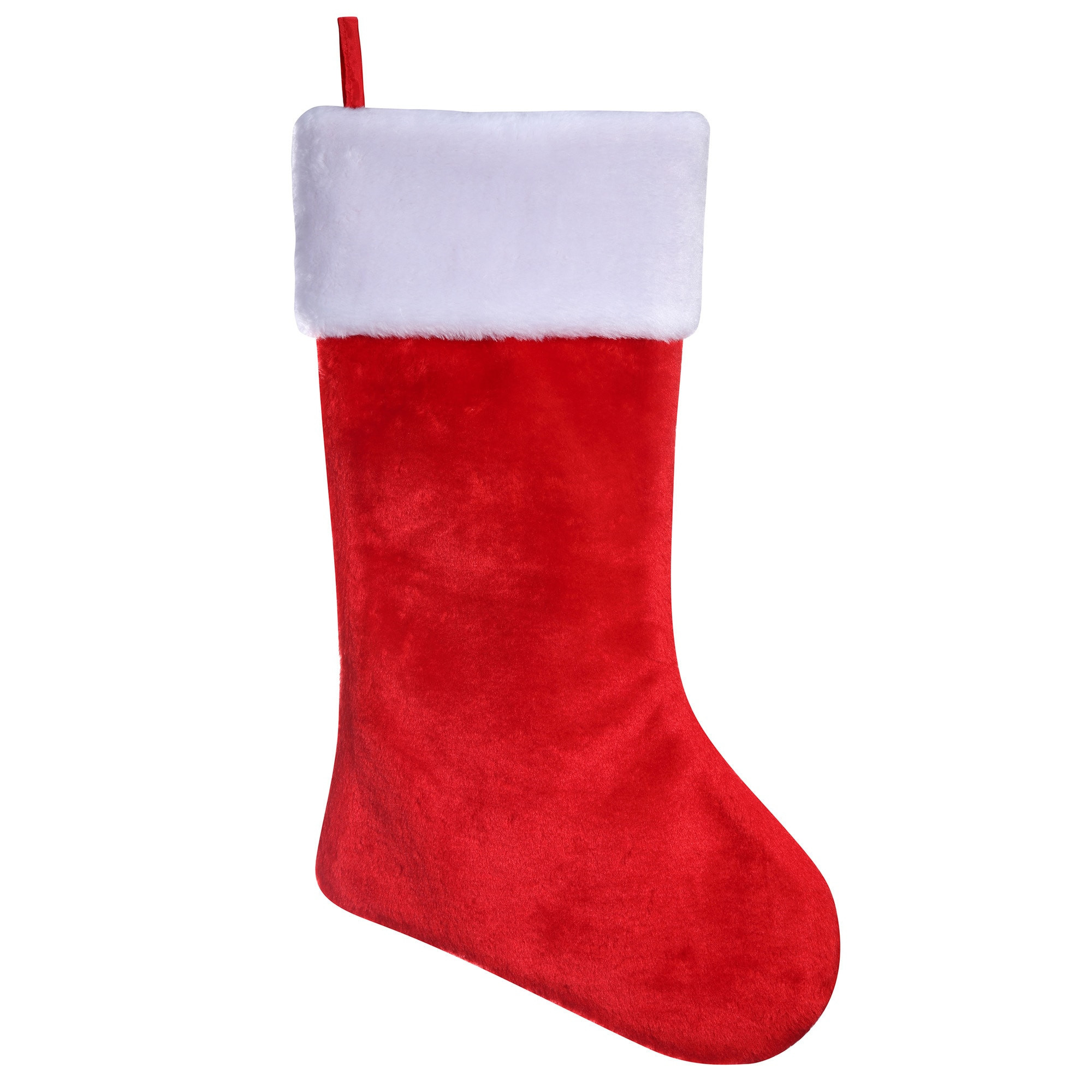 Haute Decor 20-in Red Traditional Christmas Stocking Polyester | HR0100 | Lowe's
