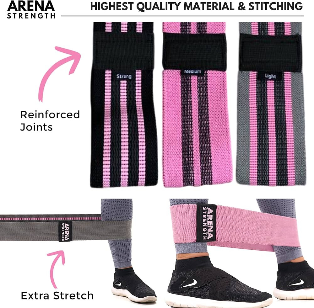 Arena Strength Fabric Booty Bands - Fabric Exercise Bands for Legs and Butt | Fabric Resistance B... | Amazon (US)