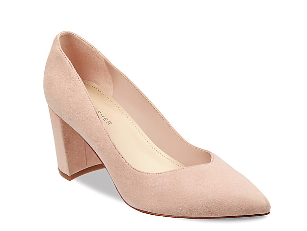 Marc Fisher Caitlin Pump - Women's - Light Pink Suede | DSW