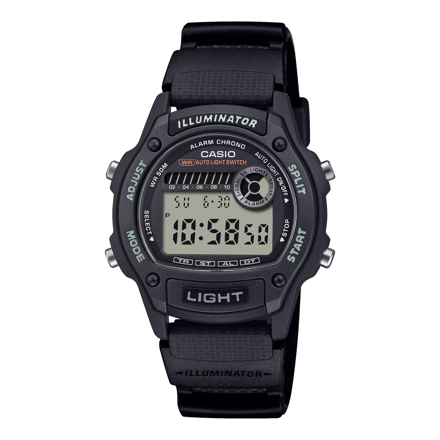 Casio - Men’s Digital Watch with Gray Dial- W-220H-1AVCF - Black | Best Buy U.S.