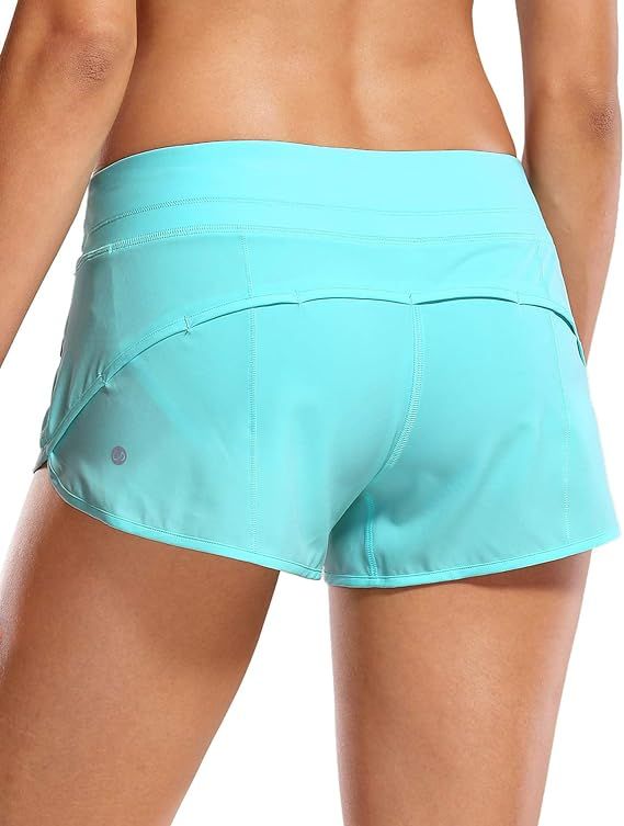 CRZ YOGA Women's Quick-Dry Workout Sports Active Running Shorts - 2.5 Inches | Amazon (US)