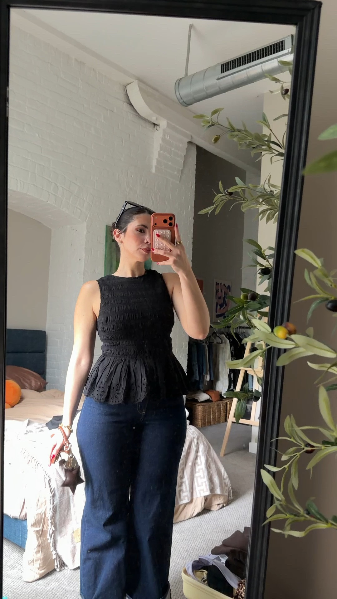 Top @Zara size M but added similar 
Jeans size 6

#LTKSeasonal #LTKMidsize #LTKvlog