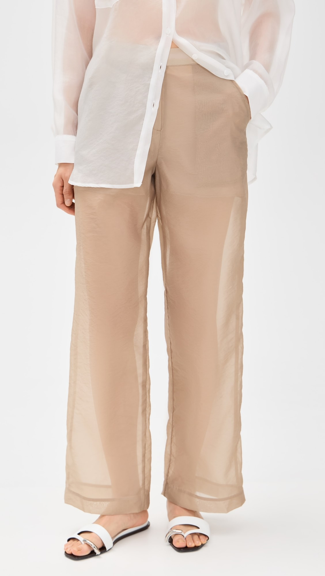 Simonett Sheer Flow Trousers | Shopbop | Shopbop