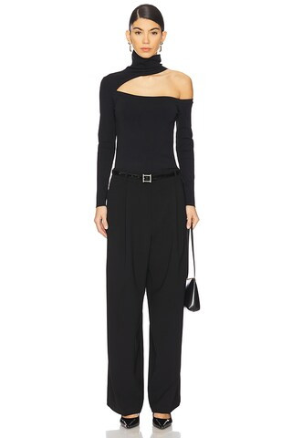 Azia Cutout Knit Top in Black | Revolve Clothing (Global)