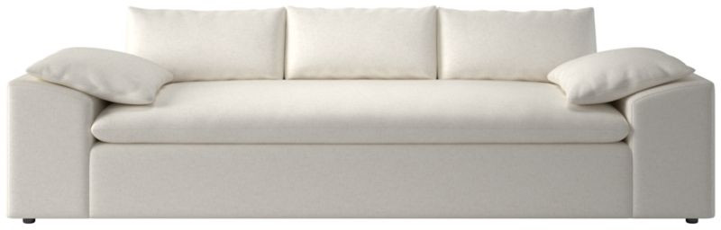Algora 100" White Performance Fabric Sofa + Reviews | CB2 | CB2