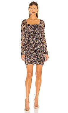 BCBGeneration Knit Square Neck Dress in Scattered Daisy from Revolve.com | Revolve Clothing (Global)