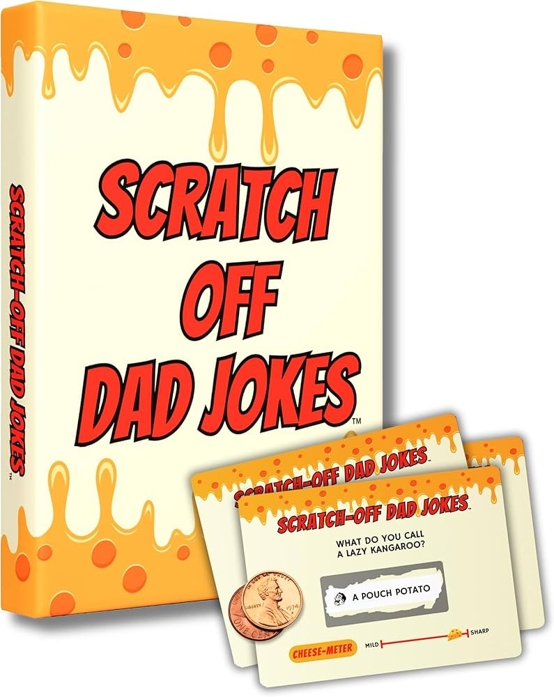 Gifts for Dad - Scratch Off Dad Jokes - Dad Christmas Gifts, White Elephant Gifts for Adults, Fun... | Amazon (US)