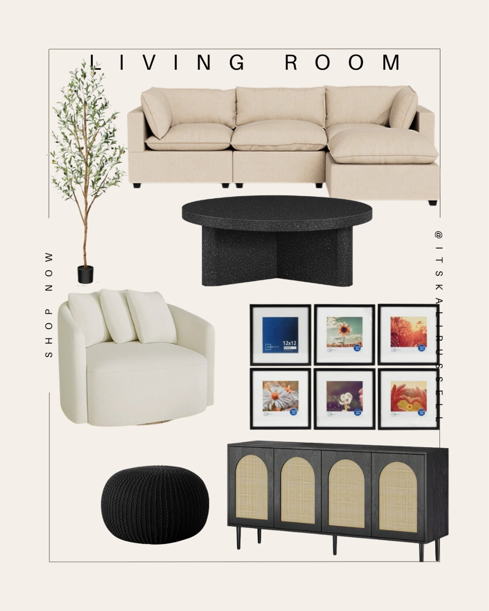 Living room refresh 
#couch #coffeetable #blackandtan #swivelchair #olivetree

#LTKhome #LTKstyletip #LTKfamily