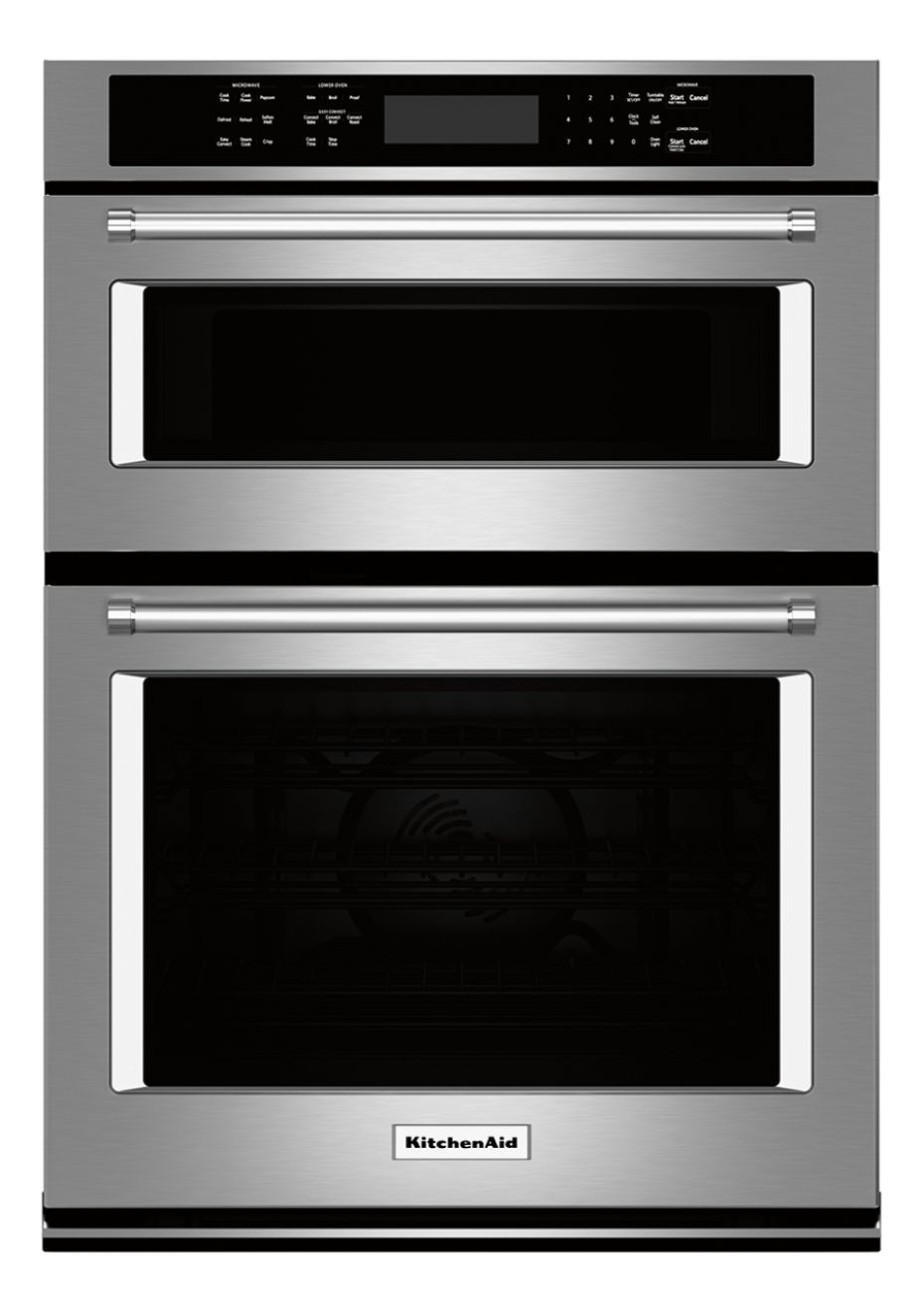 KitchenAid 30" Single Electric Convection Wall Oven with Built-In Microwave Stainless steel KOCE5... | Best Buy U.S.