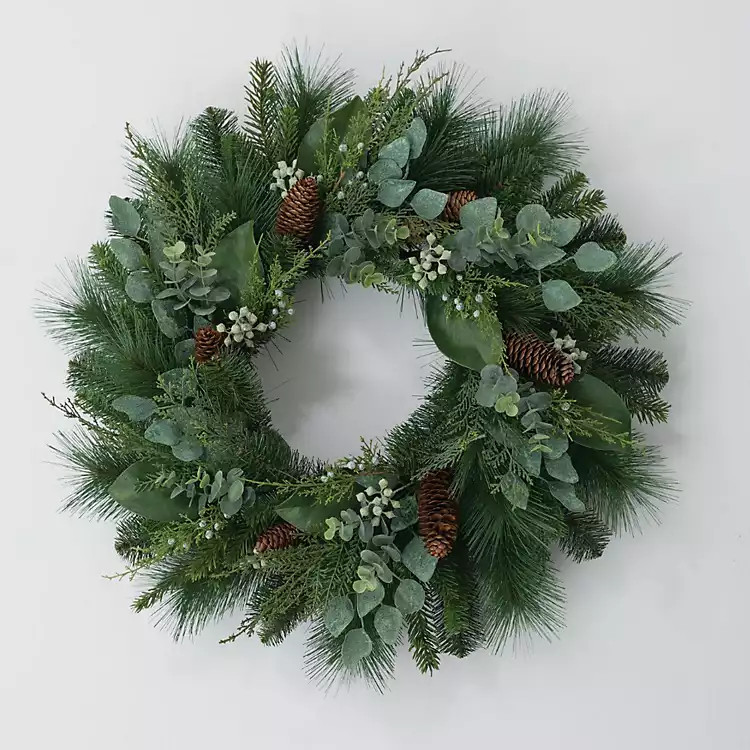 Mixed Pine and Eucalyptus Wreath | Kirkland's Home