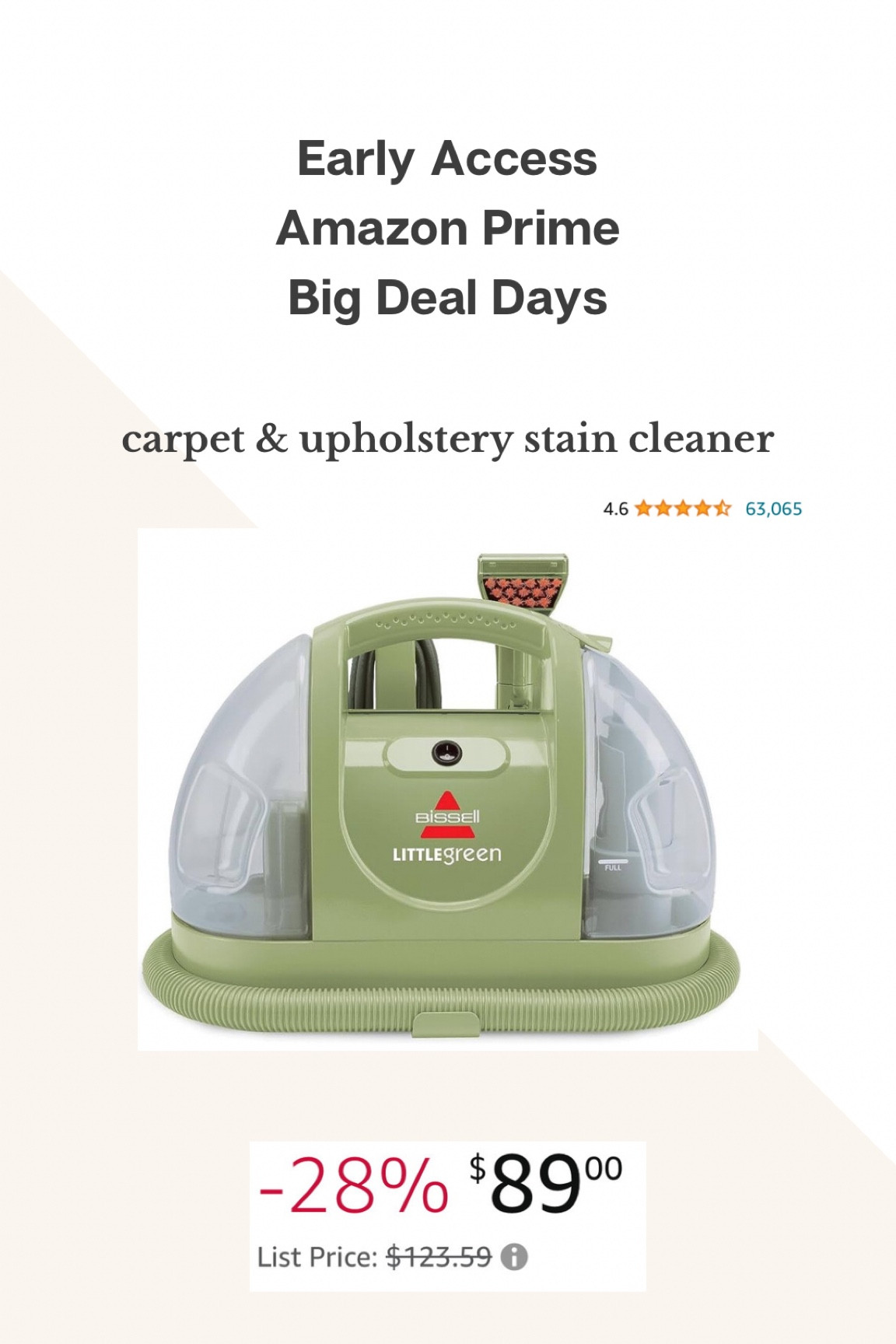 This viral carpet & upholstery cleaner (for couches, chairs, benches, headboards, etc) was one of my must haves for prime day! I’ve been checking hourly and the deal just dropped!!! 