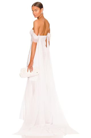 Norma Kamali Walter Fishtail Gown in Snow White from Revolve.com | Revolve Clothing (Global)