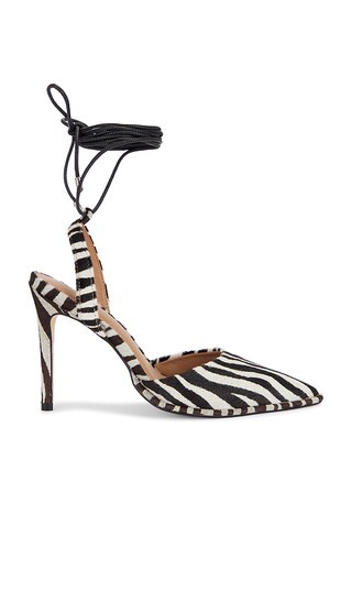 A-Line Lace Up Heel in Zebra | Revolve Clothing (Global)