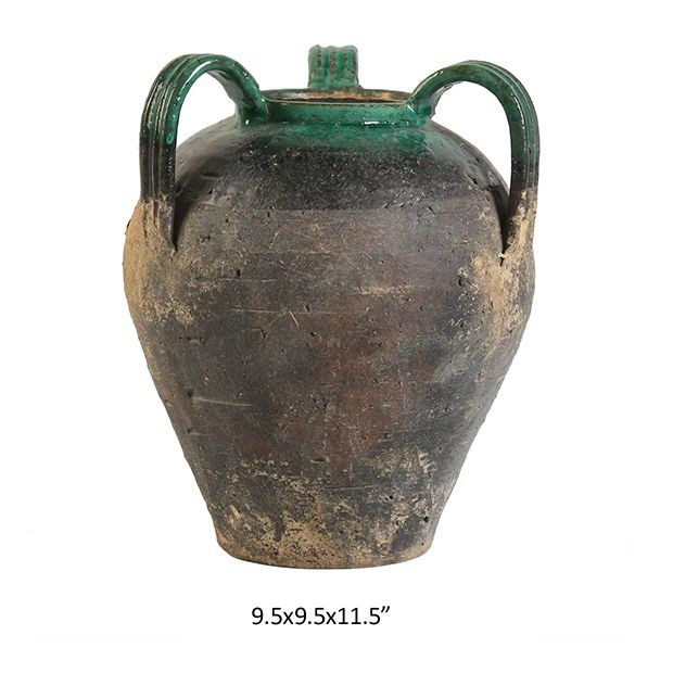 3 Handled Rustic Vase | Antique Farm House