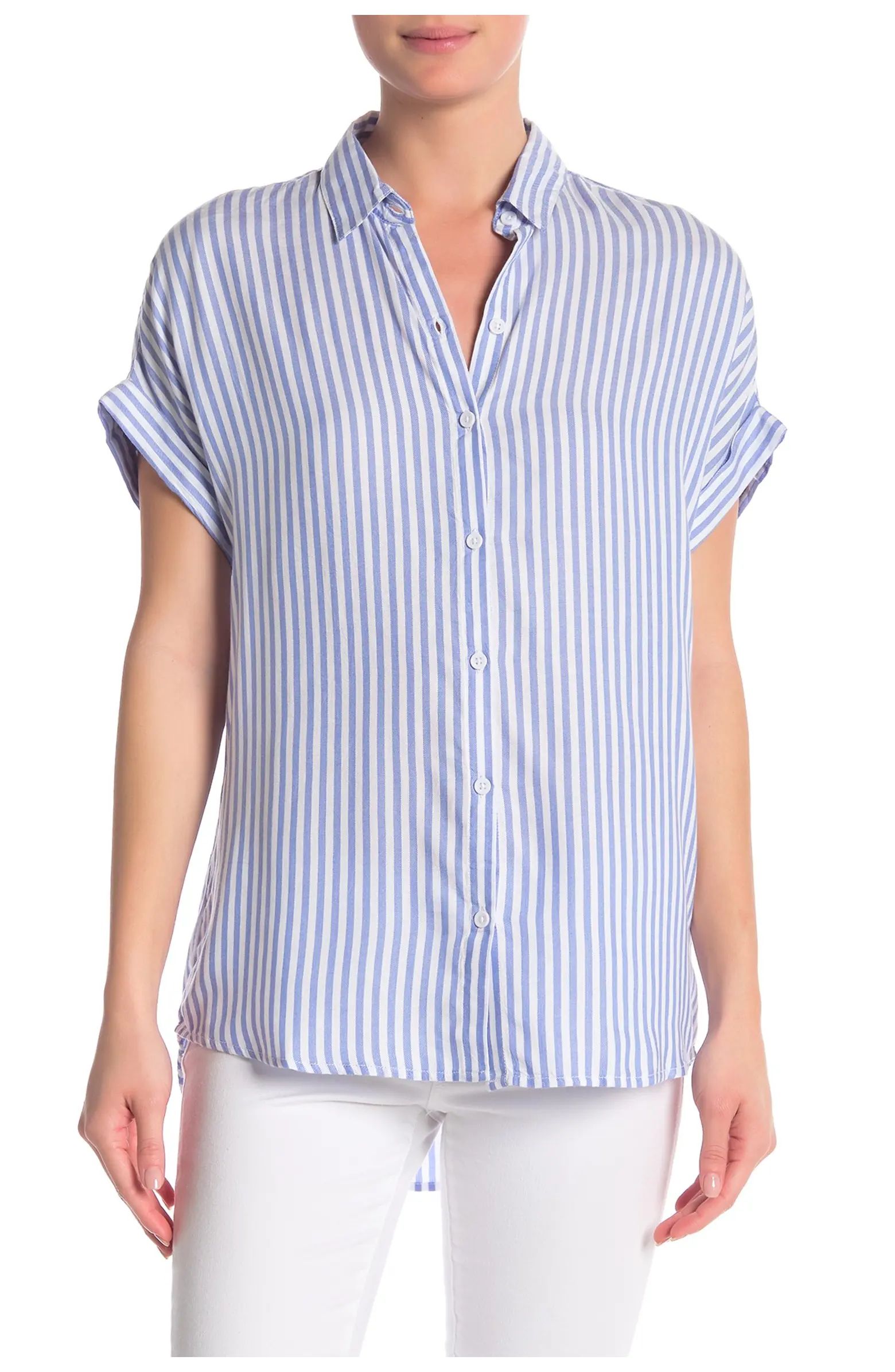 Spencer Striped Short Sleeve Camp Shirt | Nordstrom Rack