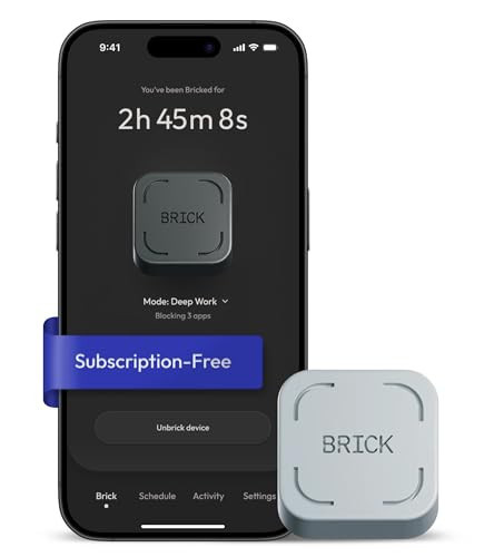 The Brick Phone Access Blocker Device - Subscription-Free Phone Lock, Limits Smartphone Access, Reduces Screen Time & Improves Focus - High-Grade Magnet & Anti-Slip Silicone | Amazon (US)