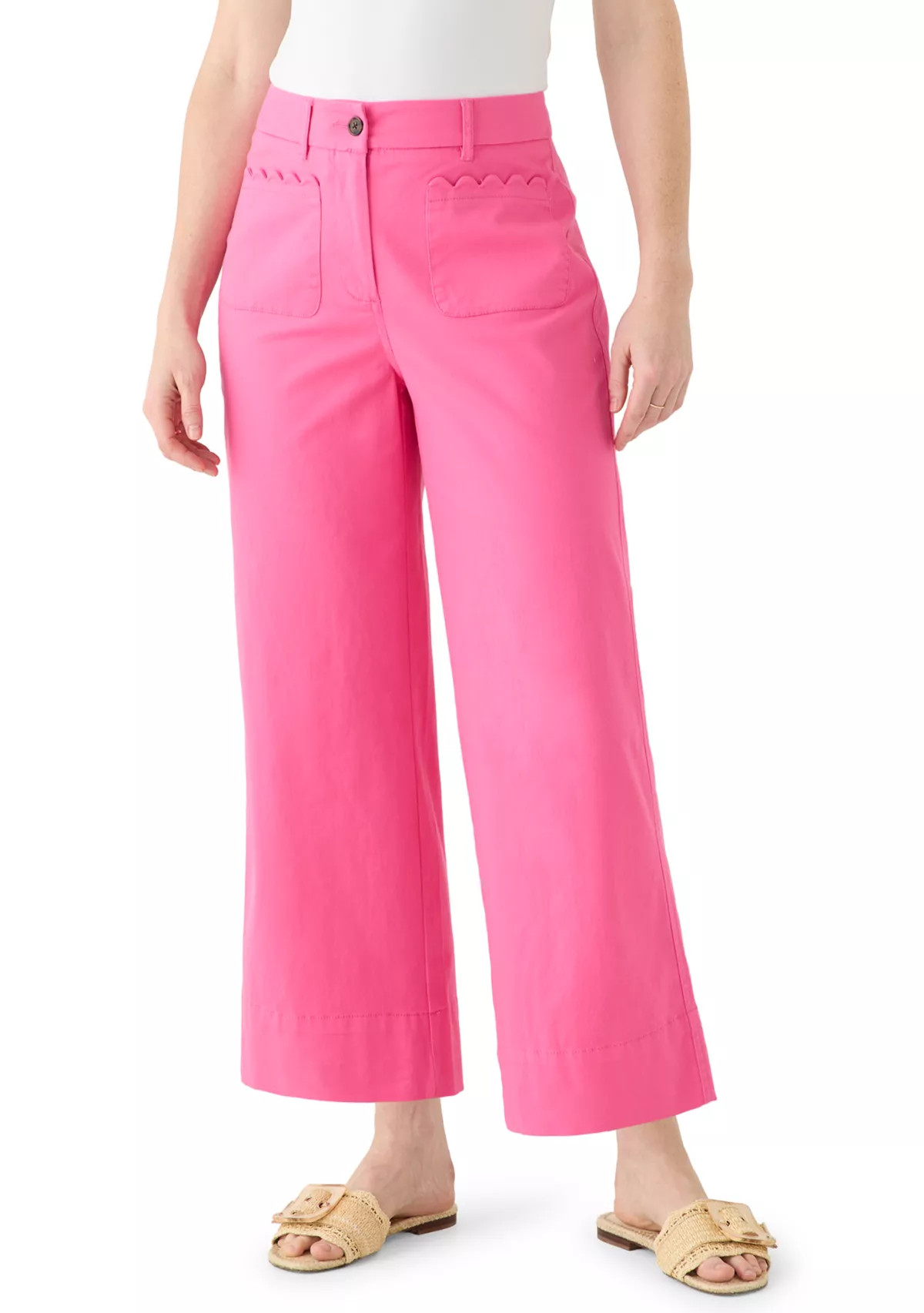 Women's Scallop Twill Pants | Belk