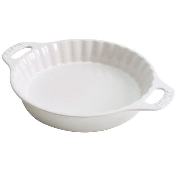 Staub Ceramic 9" Pie Dish - White - Walmart.com | Walmart (US)