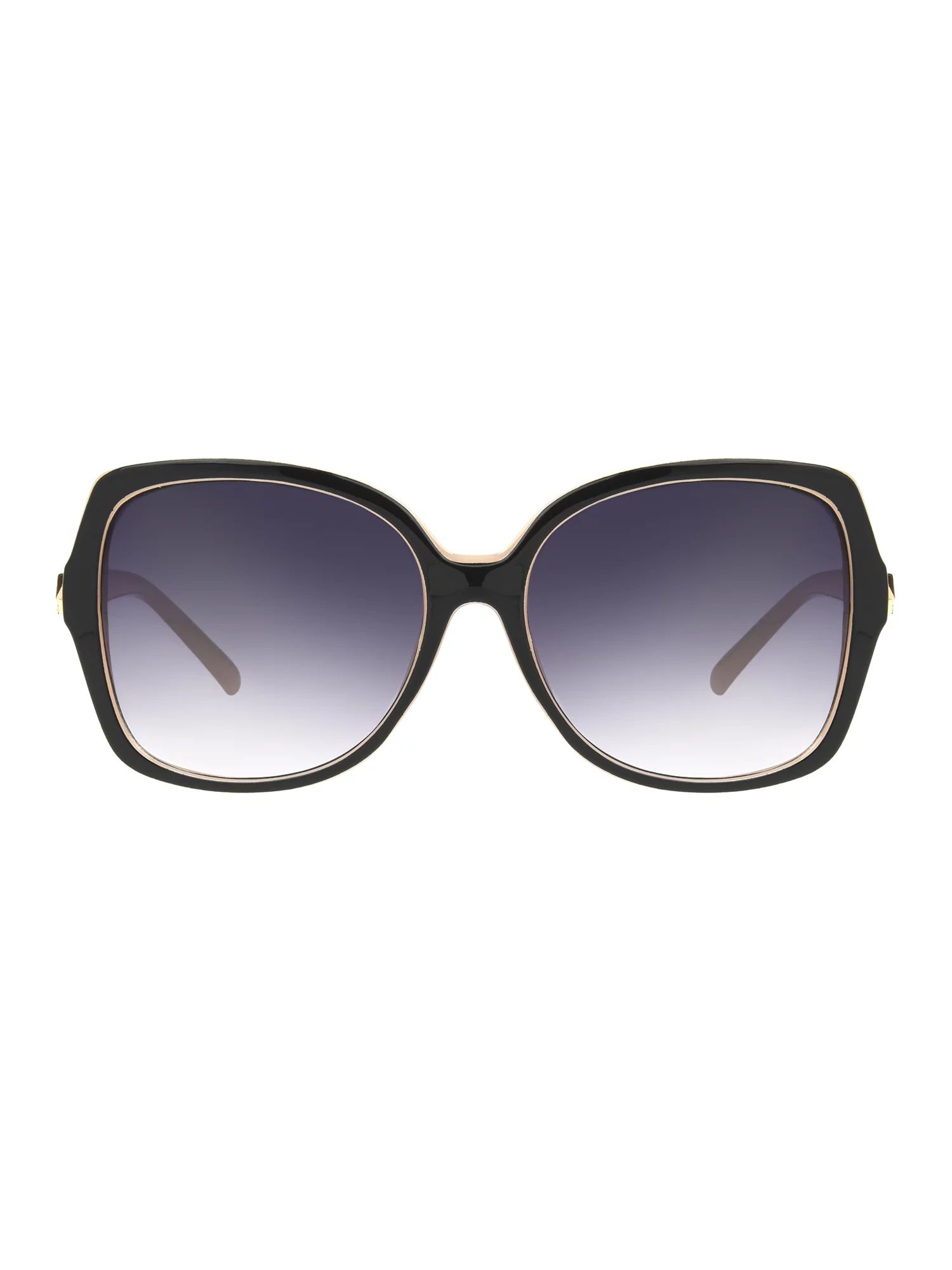 Foster Grant Women's Oversized Fashion Sunglasses, Black Beige | Walmart (US)