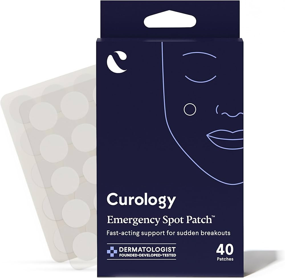 Curology Emergency Spot Pimple Patches for Face, Hydrocolloid Pimple Patches Fast-Acting Support,... | Amazon (US)