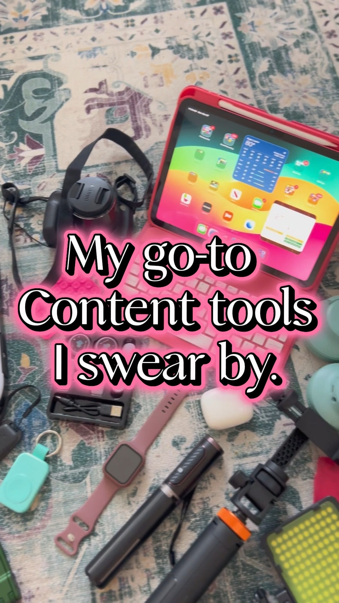 My everyday content creation setup 🤍

These are the tools I actually use on repeat to film, edit, and create content — nothing fancy, just pieces that make content creation easier and more efficient (especially as a busy mom).

From tripods and lights to my editing tech, everything I use is linked here on LTK ✨
If you’re building your creator setup or just starting out, this is a great place to begin.

💡 Tip: You don’t need everything at once — start with what fits your routine and upgrade as you go.

#ContentCreator #CreatorSetup #FilmingSetup #CreatorTools #MomCreator #LTKCreator #EverydayContent #FilmingEssentials