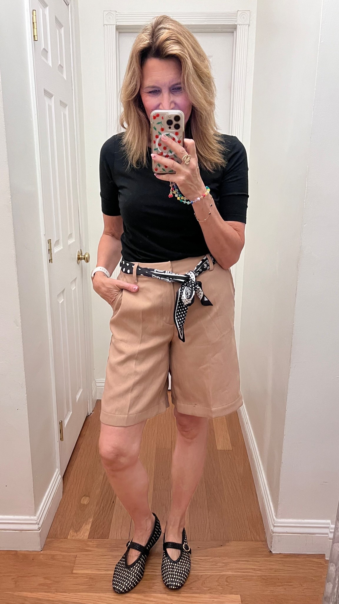 These Target shorts come with a scarf belt. 

#LTKOver40 #LTKootd #LTKWorkwear