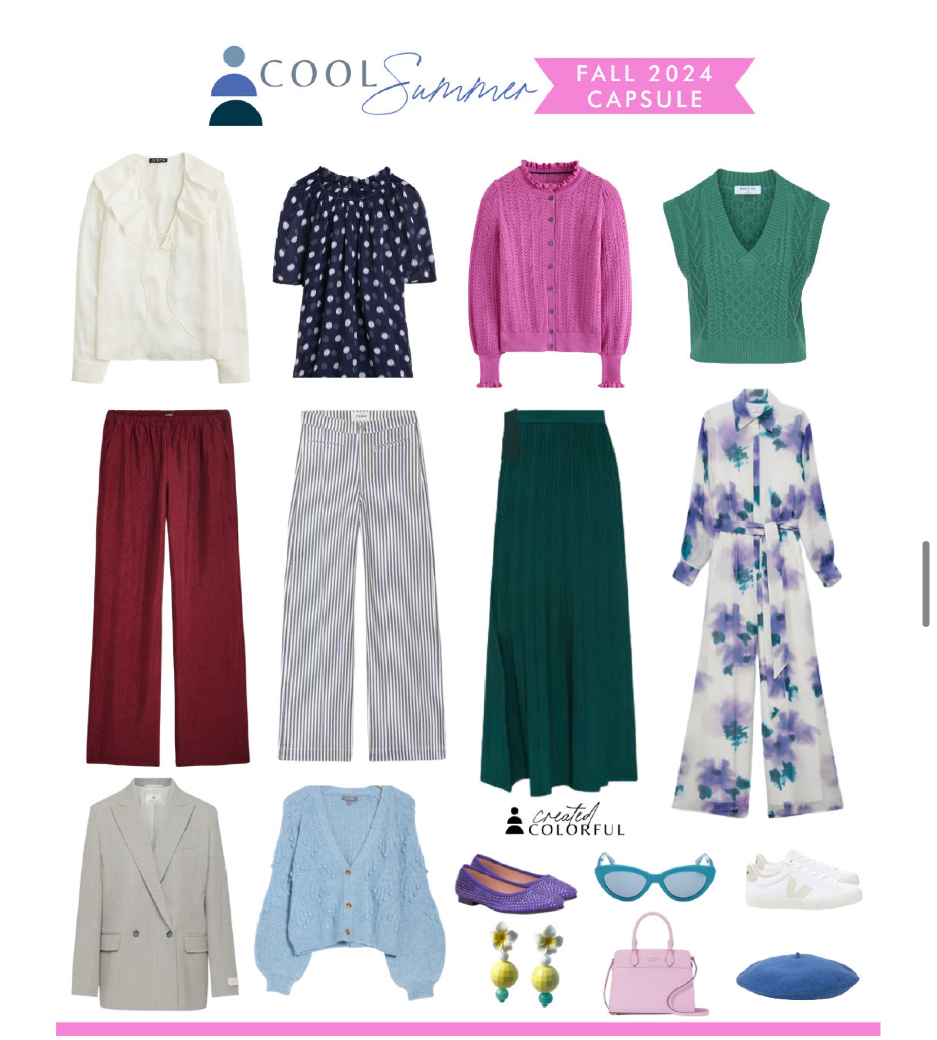 Cool Summer Fall Capsule for 2024 - hope you love!

#createdcolorful #coolsummer