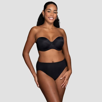 Vanity Fair Lingerie Women's Smoothing Underwire Strapless Bra Inspired By You - Black 36DD | Target