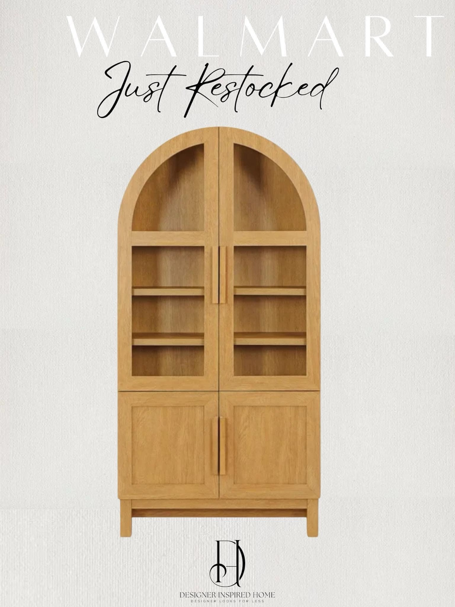 walmart arched cabinet, juliet cabinet, walmart home, viral cabinet, walmart 

#LTKhome