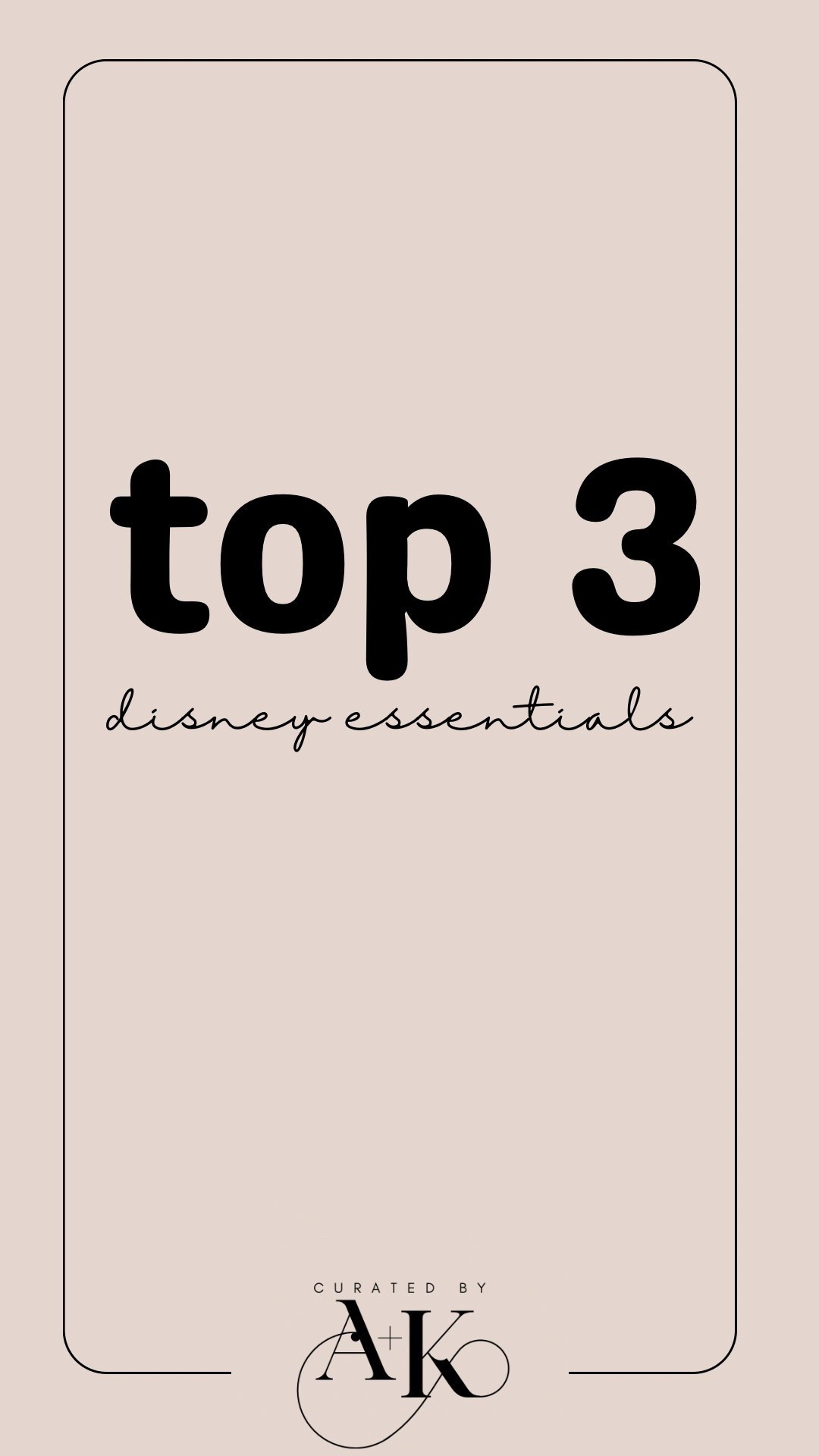 These are our top 3 Disney essentials! Comment DISNEY and we’ll send you the links to shop. 

#LTKSaleAlert #LTKTravel #LTKKids