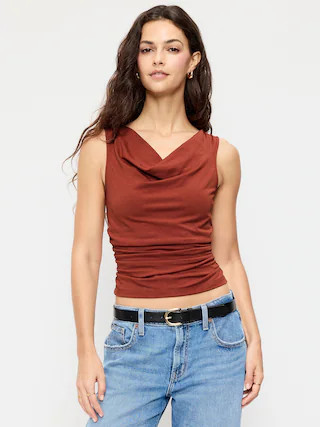 Asymmetrical Side-Cinch Tank Top | Old Navy (US)