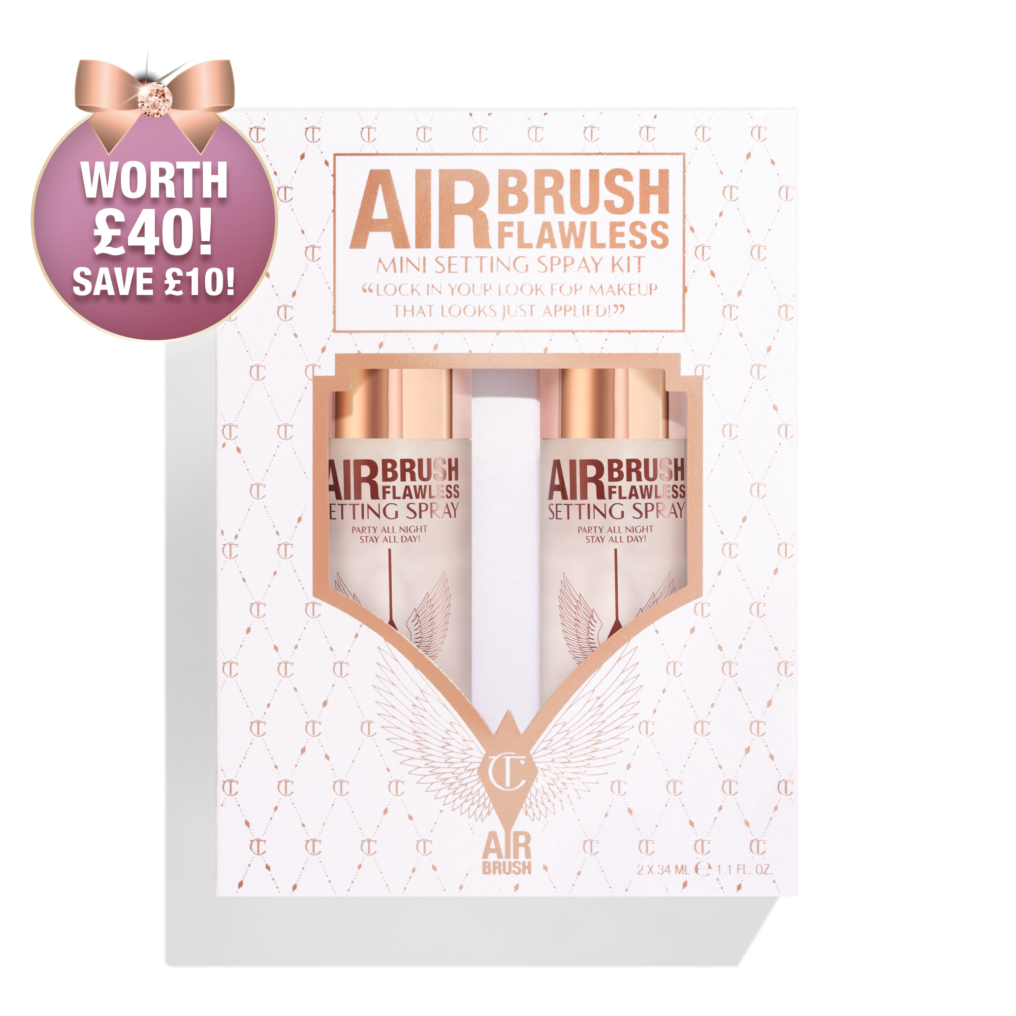 AIRBRUSH FLAWLESS MINI SETTING SPRAY KIT | Charlotte Tilbury (UK) 