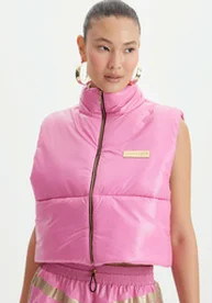 Colete Puffer Rosa Lança Perfume Double Face | ZZ Mall (BR)