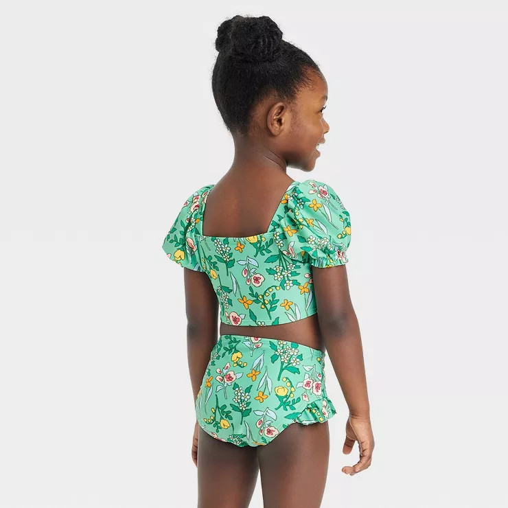 Toddler Girls' Bikini Set - Cat & Jack™ Green | Target