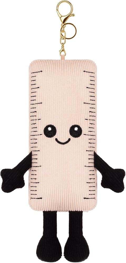 FunisFun Ruler Plush Keychain for Backpacks, Cute Corduroy Soft Ruler Plush, Ideal Gift for Women... | Amazon (US)