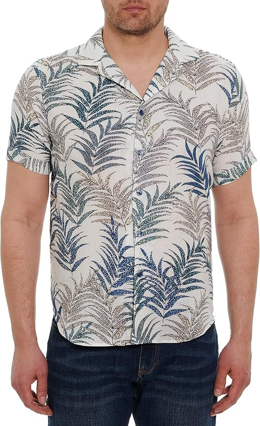 Robert Graham Men's Mar Azul S/S Woven Shirt | Amazon (US)
