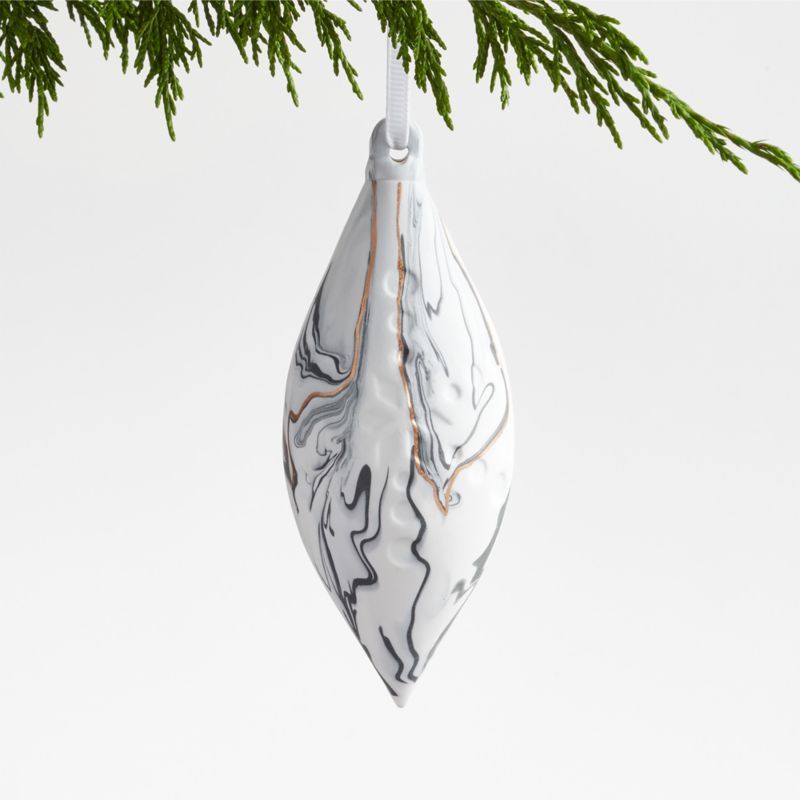 Marble Drop Onion Christmas Tree Ornament + Reviews | Crate & Barrel | Crate & Barrel