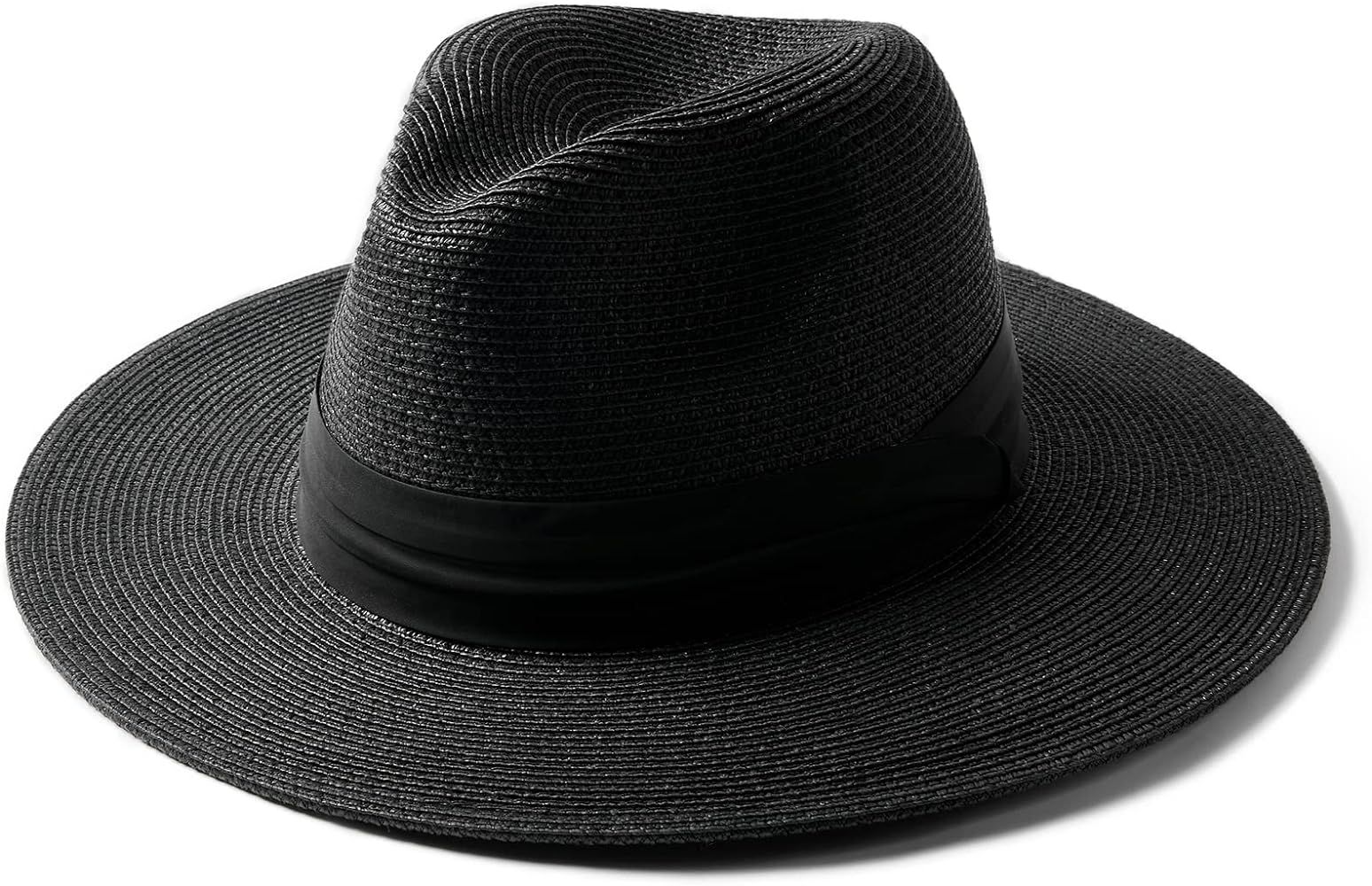 FURTALK Panama Hat Sun Hats for Women Men Wide Brim Fedora Straw Beach Hat UV UPF 50 | Amazon (US)