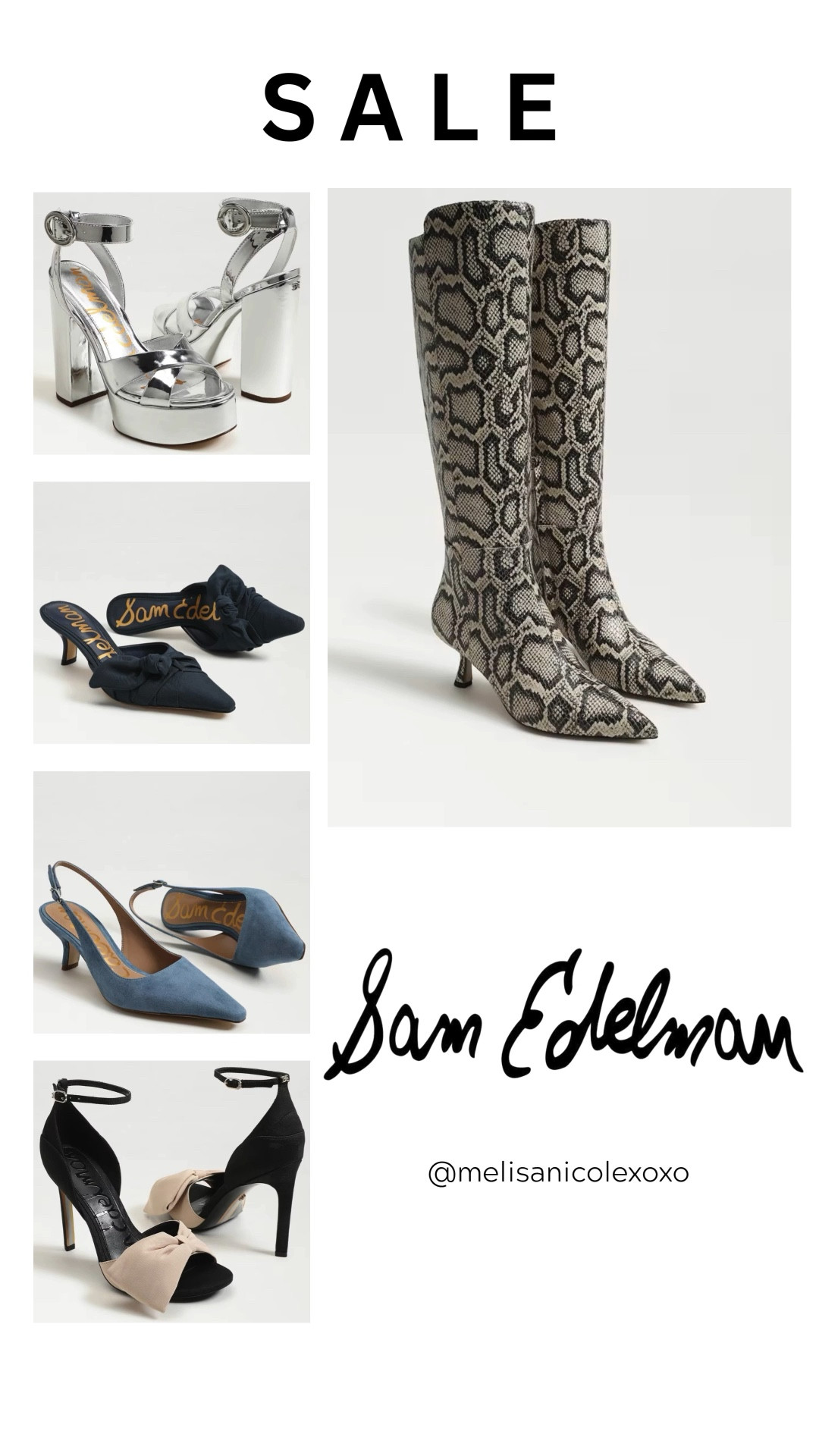 Sam Edelman Sale shoes, bags and belts up to 75% off.  

#LTKShoes #LTKSpringSale 

#LTKSeasonal #LTKSaleAlert