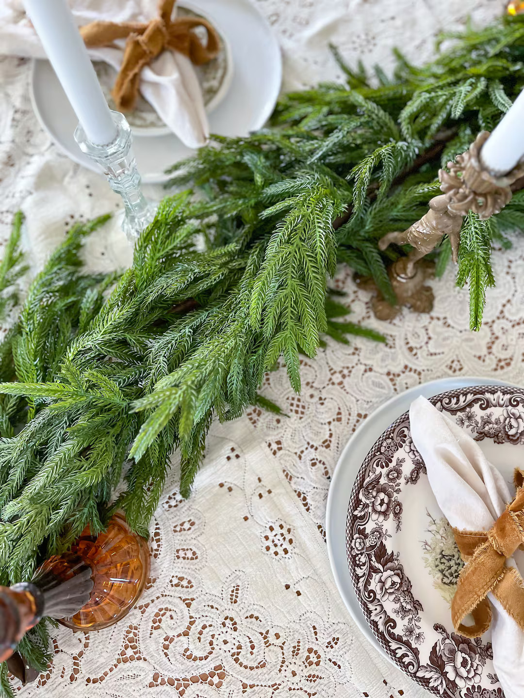 Faux Real Touch Norfolk Pine Garland 60 - Etsy | Etsy (US)