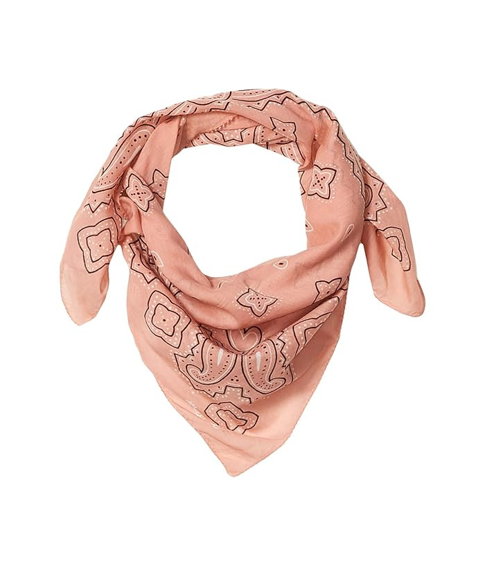 Madewell Edge Treatment Cotton Bandana (Antique Coral Multi) Scarves | Zappos