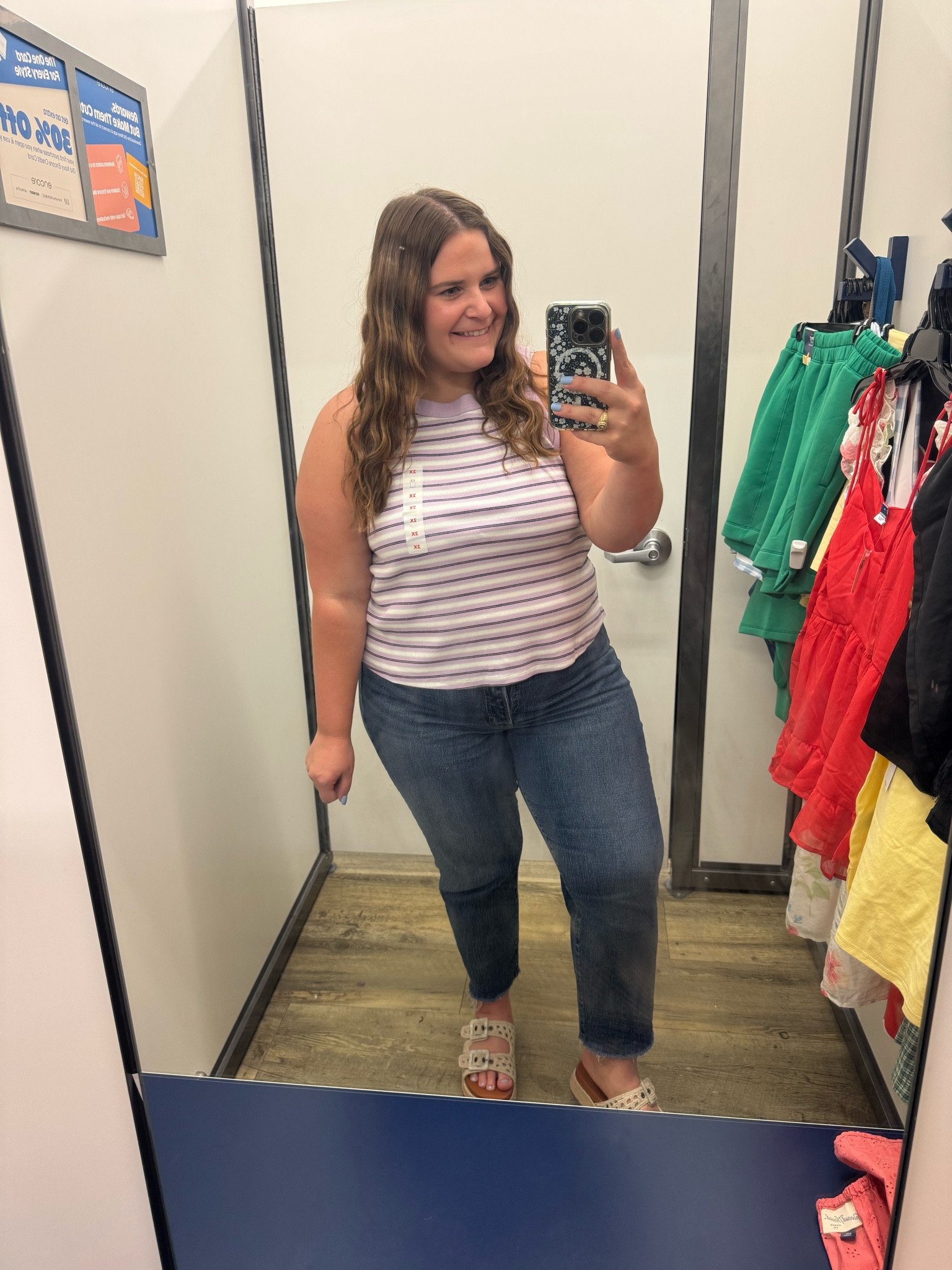Wearing an xxl in this old navy tank and a 16 in these old navy jeans. Finished the look with Walmart sandals. 

#LTKMidsize #LTKPlusSize #LTKootd