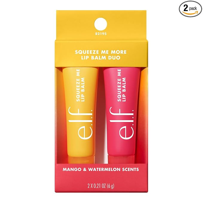 e.l.f. Squeeze Me More Lip Balm Duo, Moisturizing Balm For A Sheer Tint Of Color, Made With Hyalu... | Amazon (US)